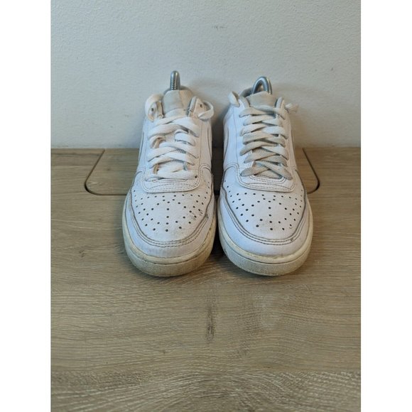 Nike Court Vision Low Triple White CD5434-100 Women Shoes Size 7.5 - Picture 2 of 9